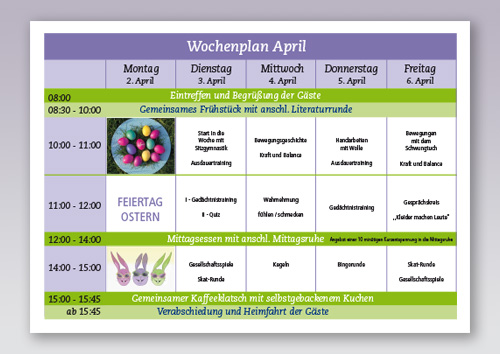 Wochenplan als PDF-Datei ansehen